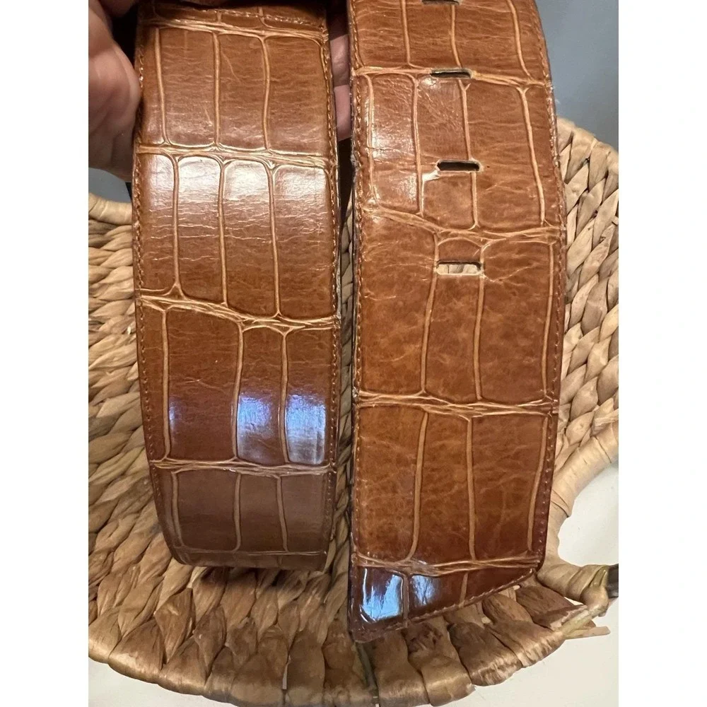 Claudio Orciani Genuine Leather Brown Belt Handmade In Italy For Bonwit Teller